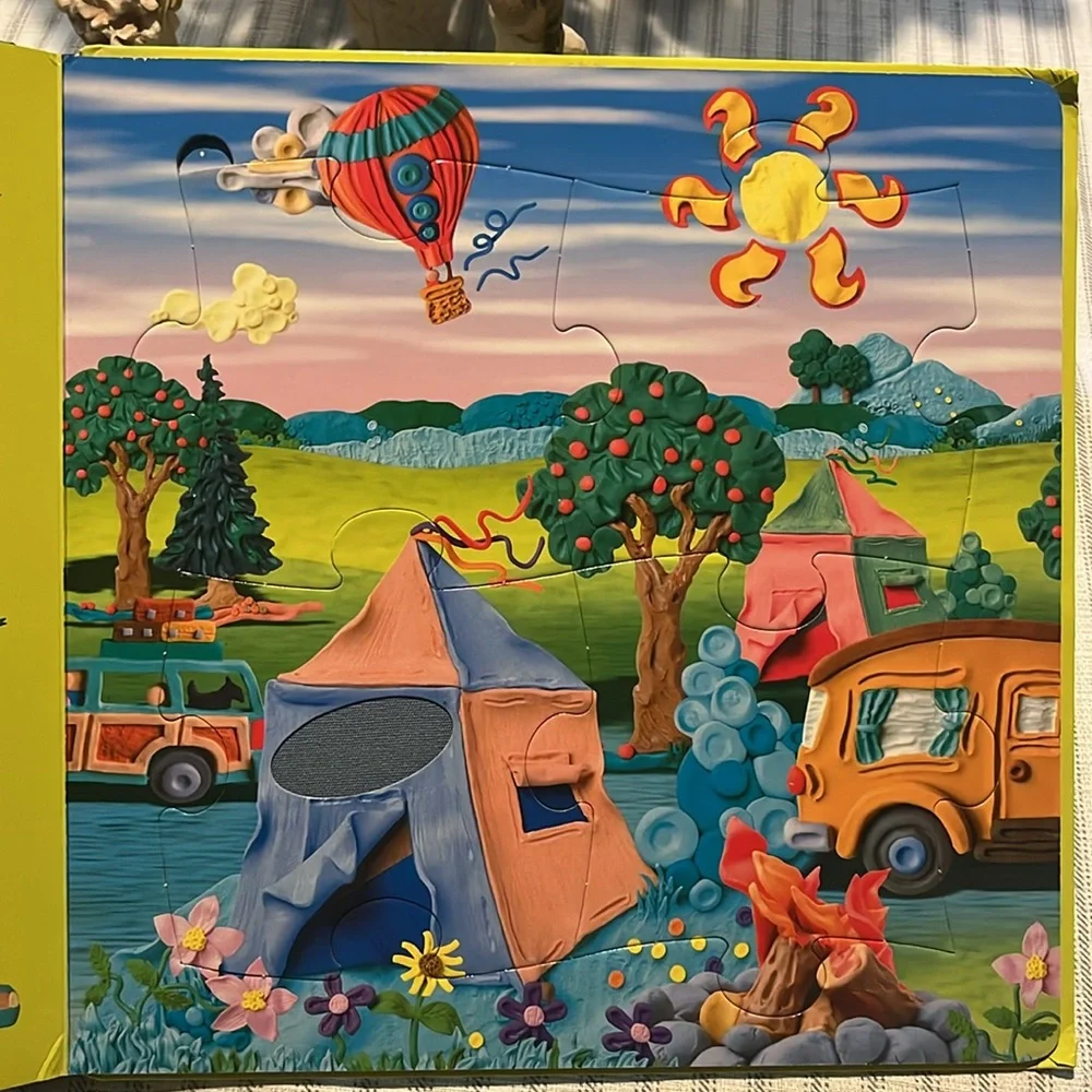 Let's Go Discover Touch & Feel Puzzle Board Book Contains 4 Touch & Feel Puzzles